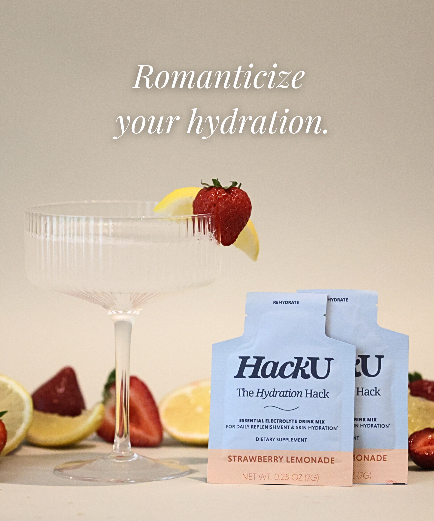 The Hydration Hack- Strawberry Lemonade